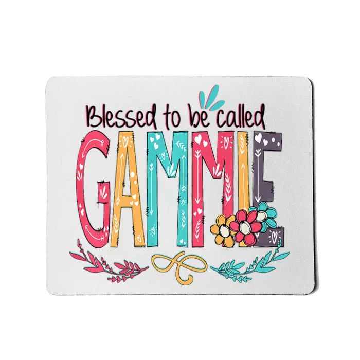 Blessed To Be Called Gammie Colorful Grandma Mousepad