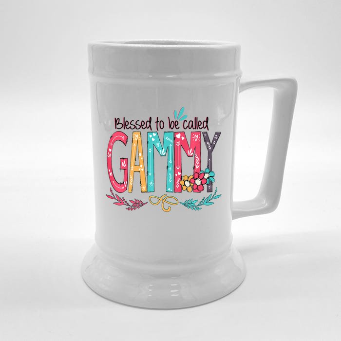 Blessed To Be Called Gammy Colorful Grandma Front & Back Beer Stein