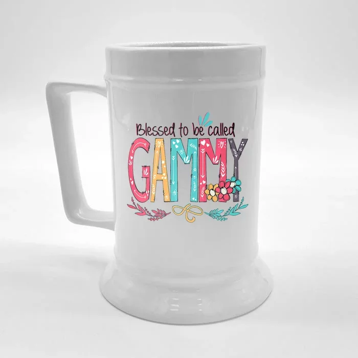 Blessed To Be Called Gammy Colorful Grandma Front & Back Beer Stein