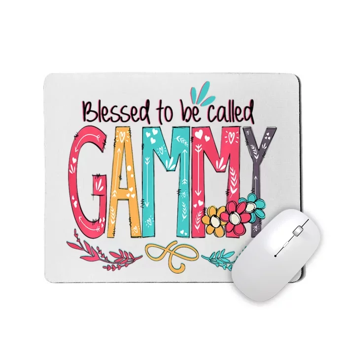 Blessed To Be Called Gammy Colorful Grandma Mousepad