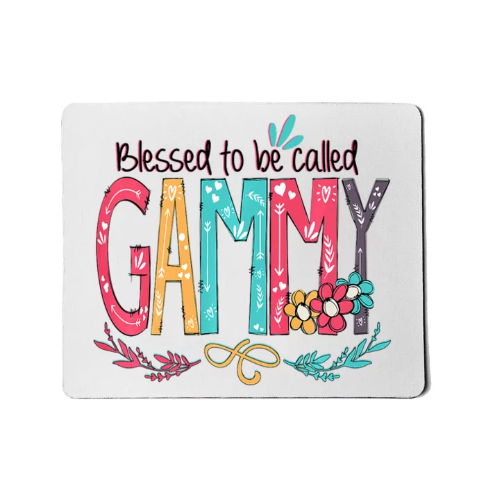 Blessed To Be Called Gammy Colorful Grandma Mousepad