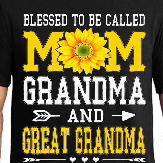 Blessed To Be Called Mom Grandma Great Grandma MotherS Day Pajama Set