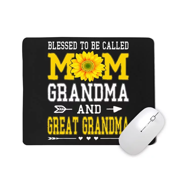 Blessed To Be Called Mom Grandma Great Grandma MotherS Day Mousepad