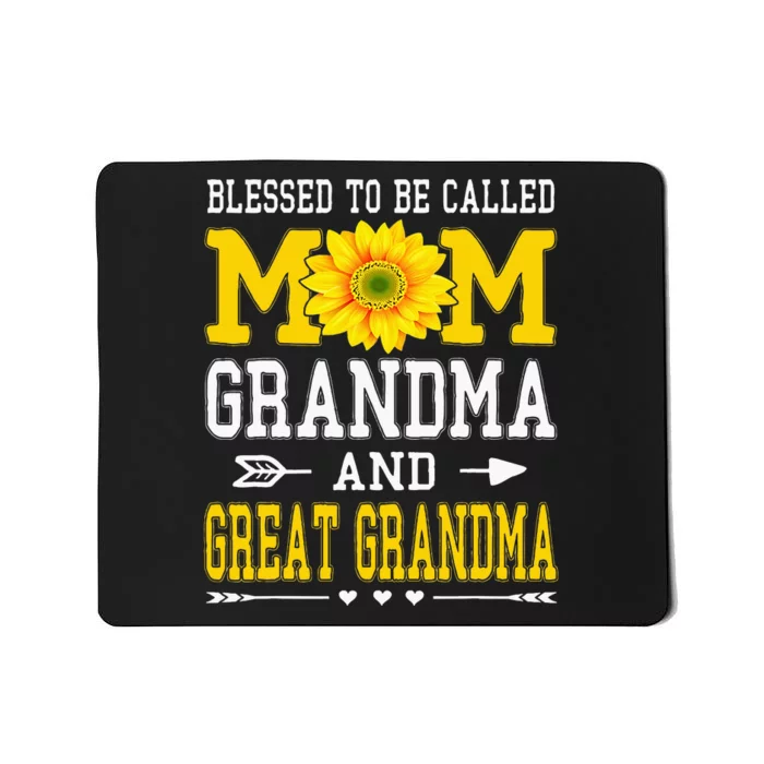 Blessed To Be Called Mom Grandma Great Grandma MotherS Day Mousepad