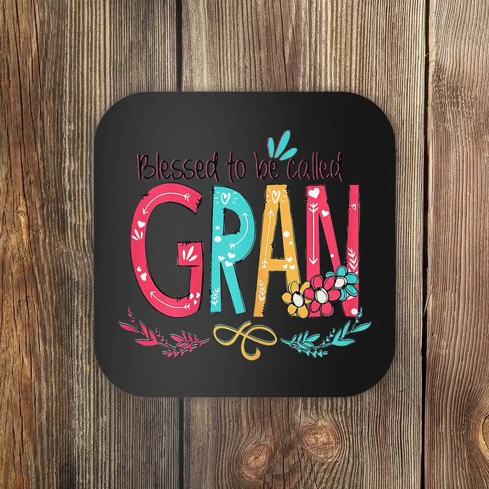 Blessed To Be Called Gran Colorful Mother's Day Gift Coaster