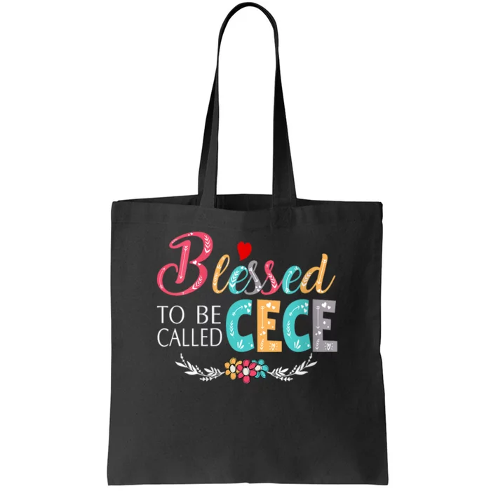 Blessed To Be Called Cece Colorful Art MotherS Day Tote Bag