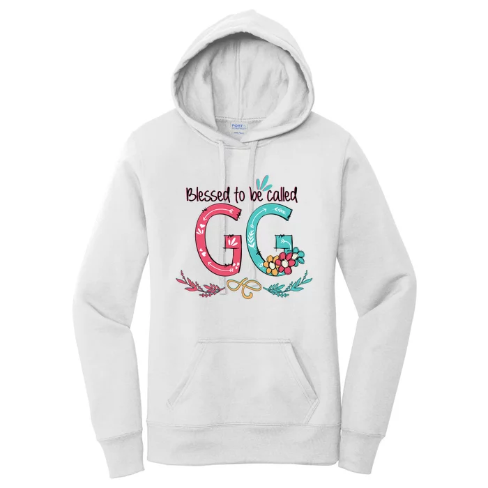 Blessed To Be Called Gg Colorful Grandma Women's Pullover Hoodie