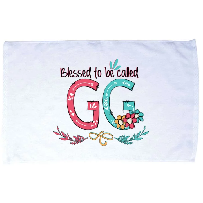 Blessed To Be Called Gg Colorful Grandma Microfiber Hand Towel