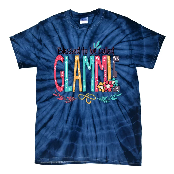 Blessed To Be Called Glammie Colorful Grandma Tie-Dye T-Shirt