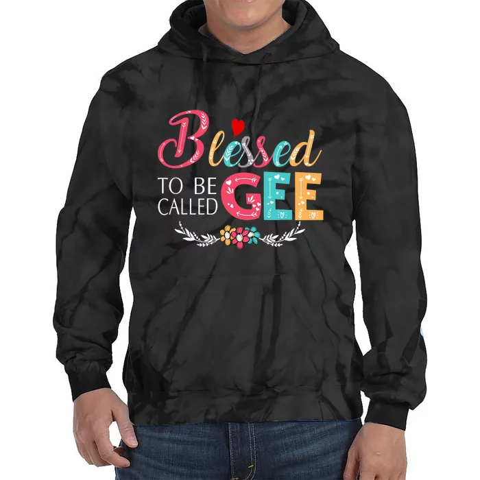 Blessed To Be Called Gee Colorful Art Tie Dye Hoodie