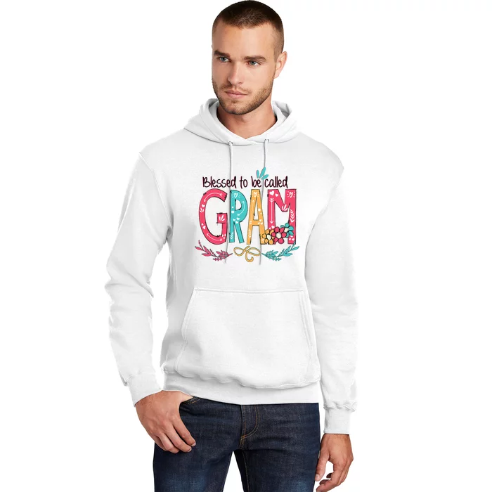 Blessed To Be Called Gram Colorful Grandma Hoodie