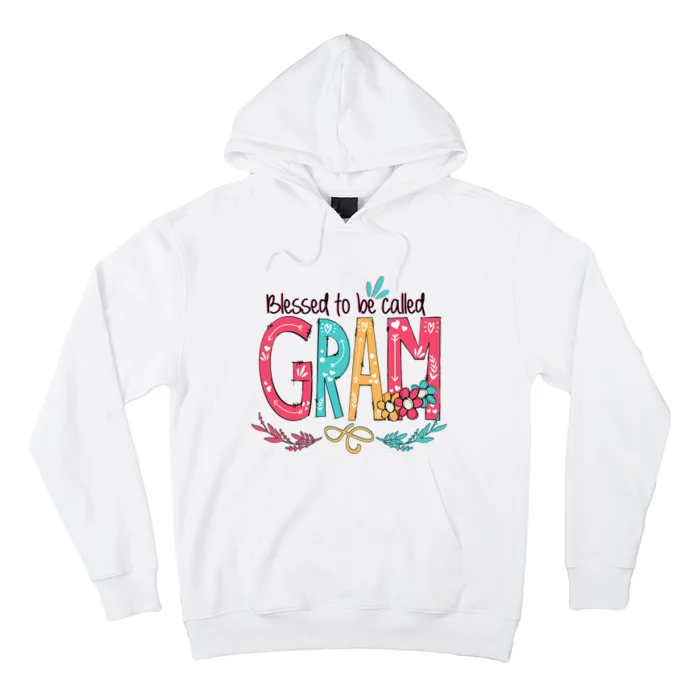 Blessed To Be Called Gram Colorful Grandma Hoodie