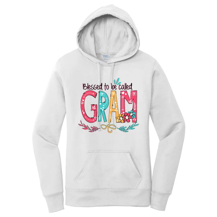 Blessed To Be Called Gram Colorful Grandma Women's Pullover Hoodie