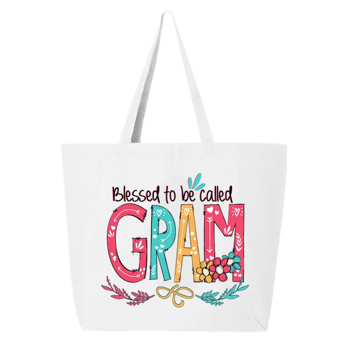 Blessed To Be Called Gram Colorful Grandma 25L Jumbo Tote