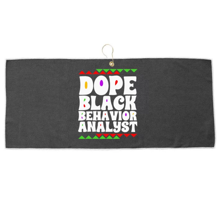 Behavior Technician BCBA ABA Dope Black Behavior Analyst Large Microfiber Waffle Golf Towel