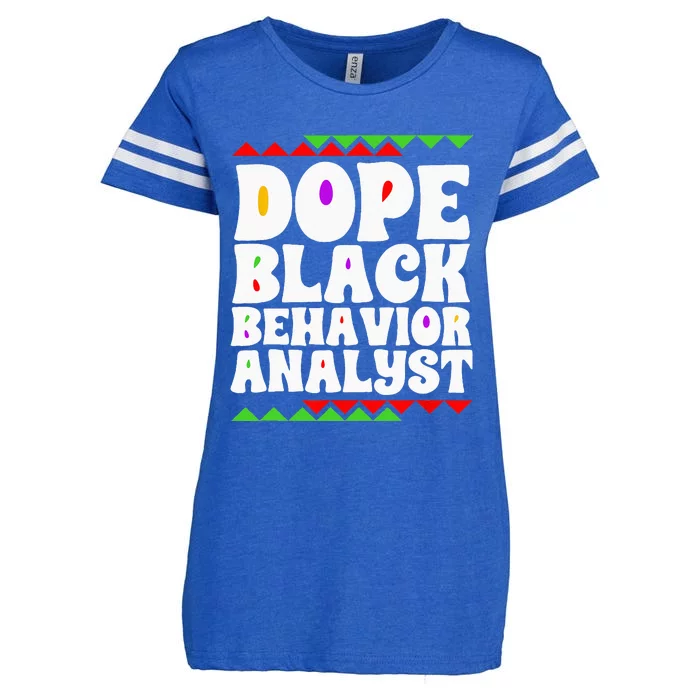 Behavior Technician BCBA ABA Dope Black Behavior Analyst Enza Ladies Jersey Football T-Shirt