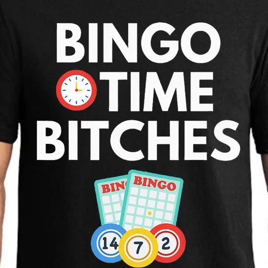 Bingo Time Bitches Funny Game Lover Gift Humor Pajama Set