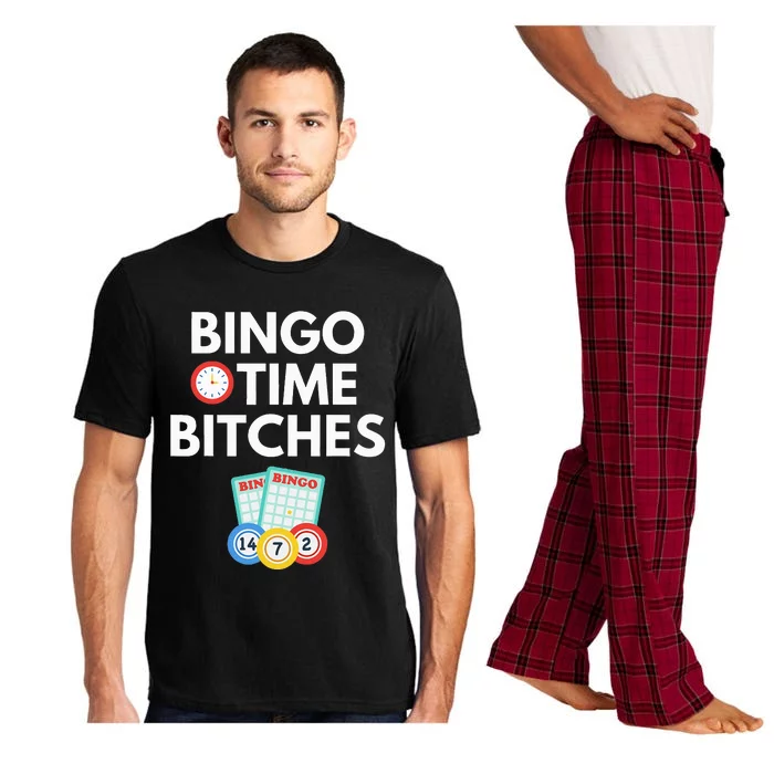 Bingo Time Bitches Funny Game Lover Gift Humor Pajama Set