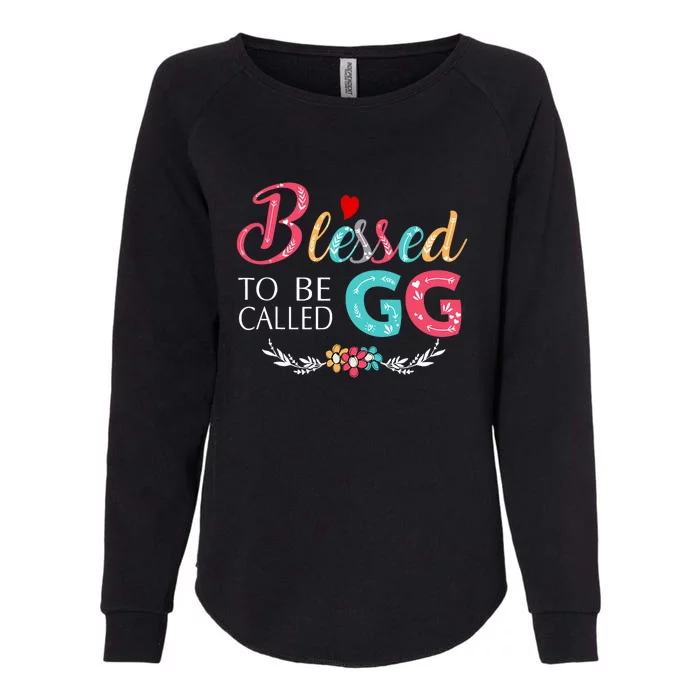 Blessed To Be Called Gg Colorful Art Womens California Wash Sweatshirt