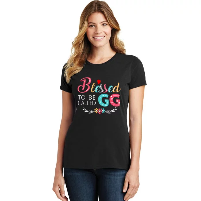 Blessed To Be Called Gg Colorful Art Women's T-Shirt