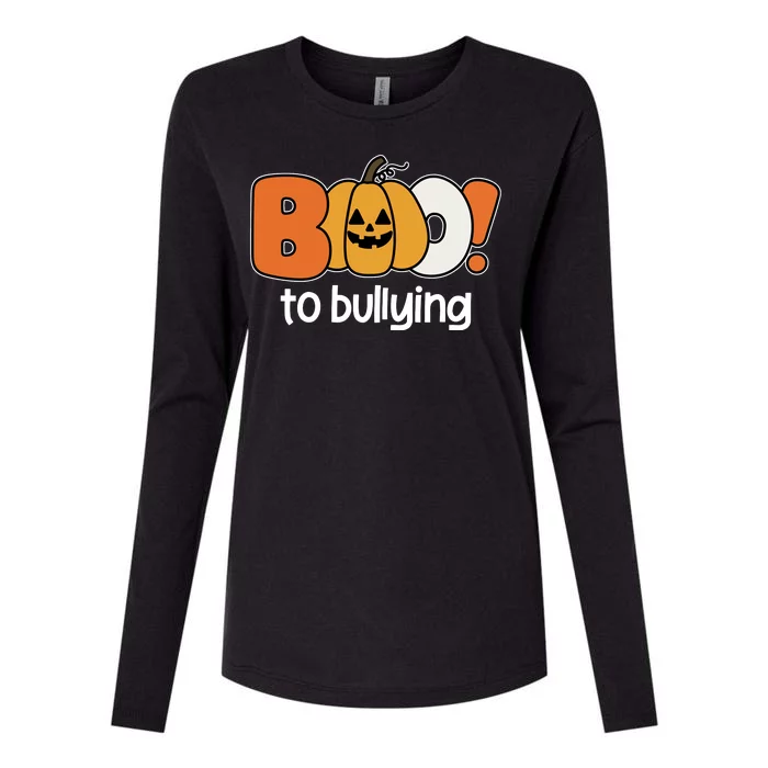 Boo To Bullying Anti Bullying Halloween Womens Cotton Relaxed Long Sleeve T-Shirt