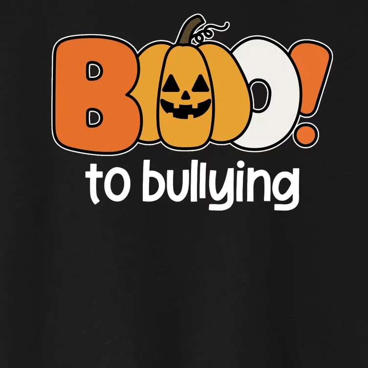 Boo To Bullying Anti Bullying Halloween Women's Crop Top Tee