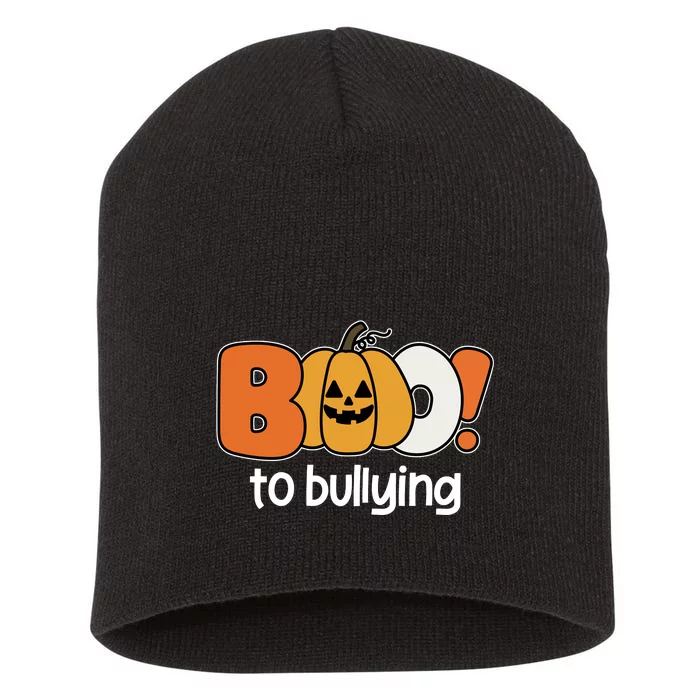 Boo To Bullying Anti Bullying Halloween Short Acrylic Beanie