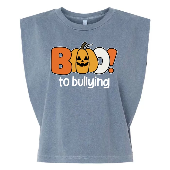 Boo To Bullying Anti Bullying Halloween Garment-Dyed Women's Muscle Tee