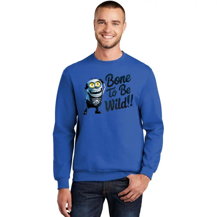 Bone To Be Wild Halloween Digital Minion Tall Sweatshirt