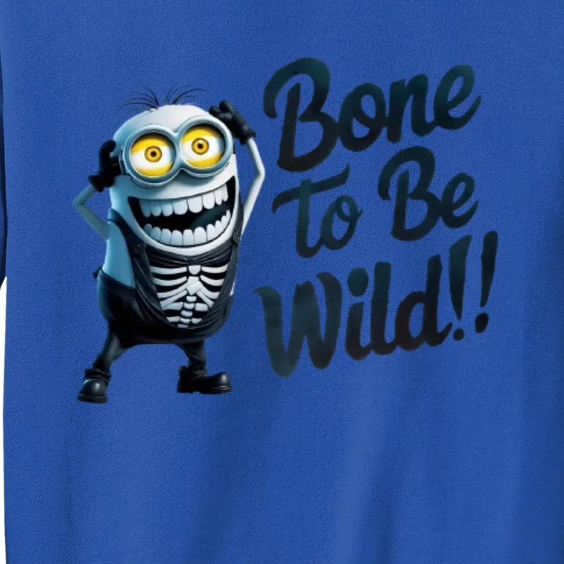 Bone To Be Wild Halloween Digital Minion Tall Sweatshirt