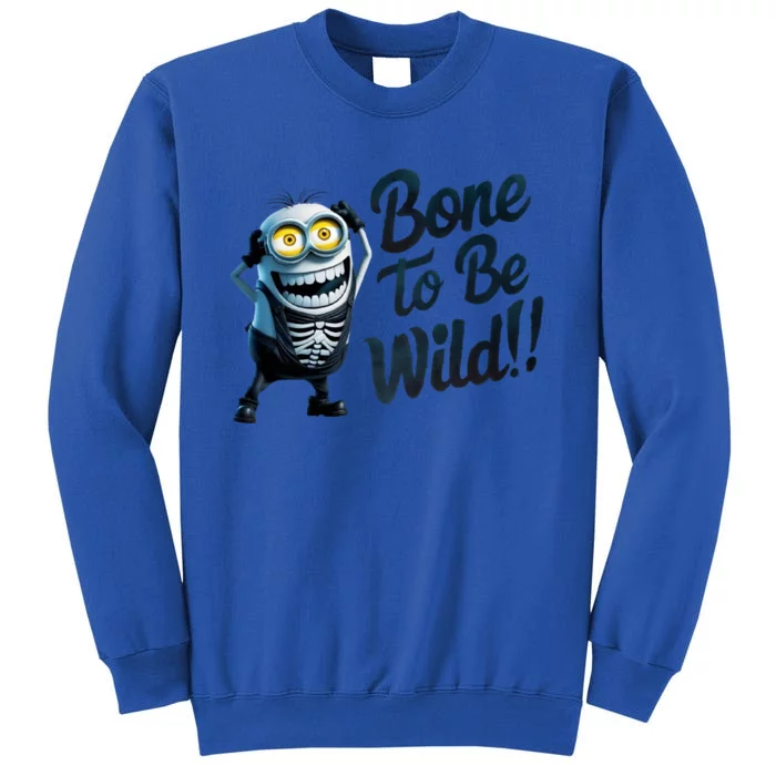 Bone To Be Wild Halloween Digital Minion Tall Sweatshirt