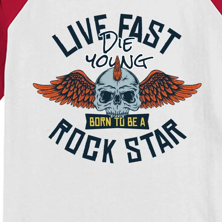 Born To Be Rock Star Kids Colorblock Raglan Jersey