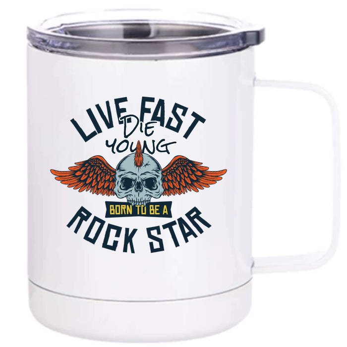 Born To Be Rock Star 12 oz Stainless Steel Tumbler Cup