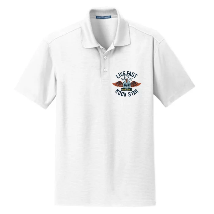 Born To Be Rock Star Dry Zone Grid Performance Polo