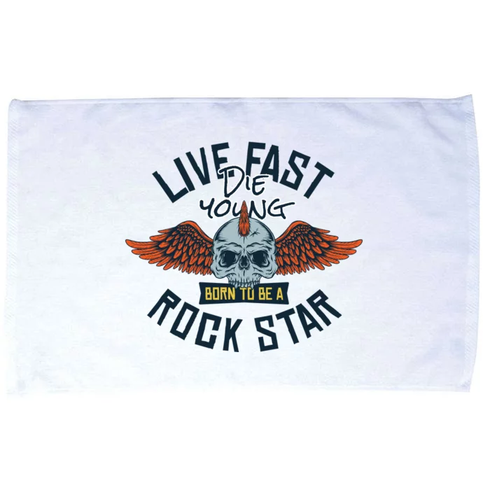 Born To Be Rock Star Microfiber Hand Towel