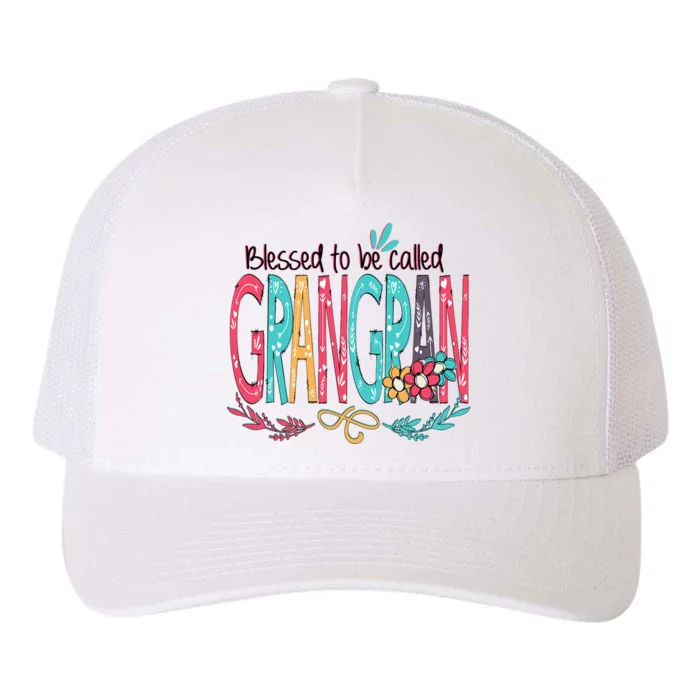 Blessed To Be Called Grangran Colorful Grandma Yupoong Adult 5-Panel Trucker Hat