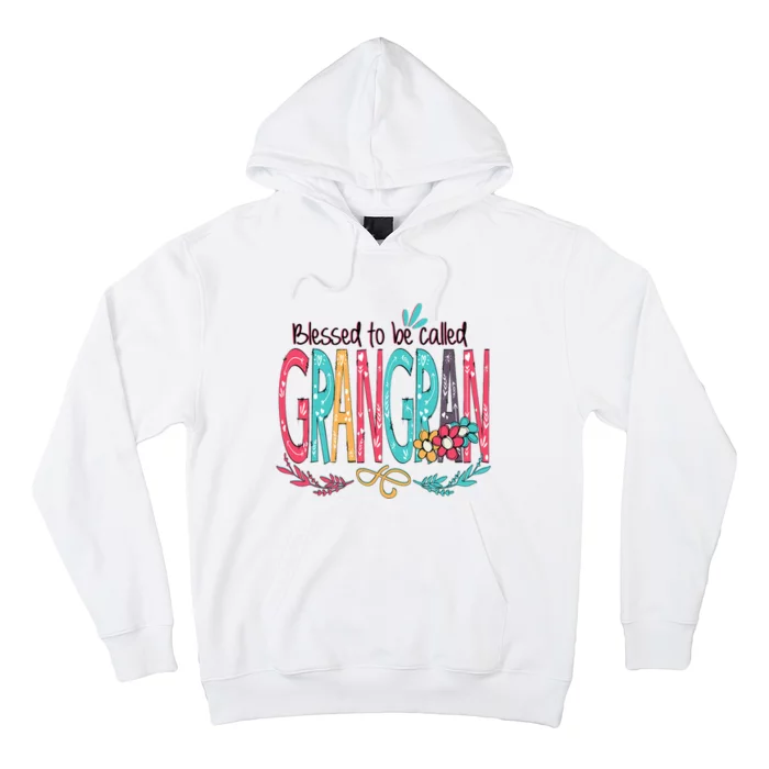 Blessed To Be Called Grangran Colorful Grandma Hoodie