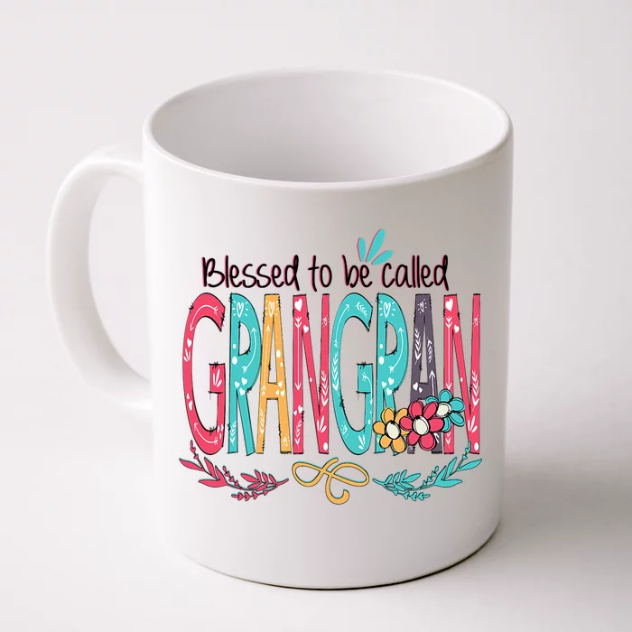 Blessed To Be Called Grangran Colorful Grandma Front & Back Coffee Mug