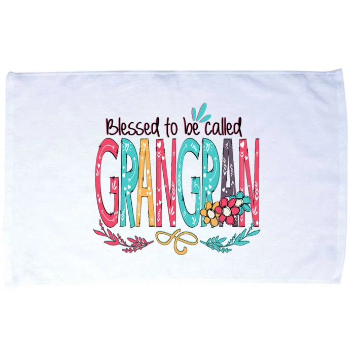 Blessed To Be Called Grangran Colorful Grandma Microfiber Hand Towel