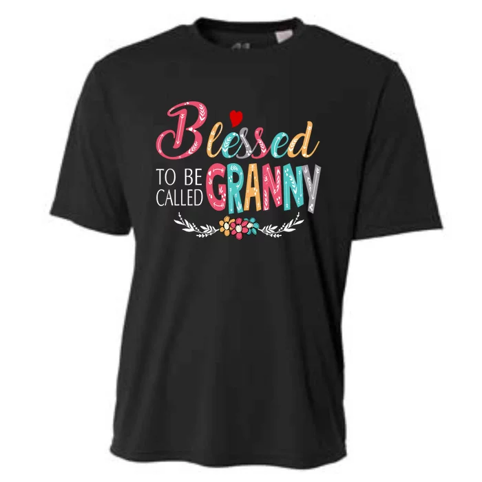 Blessed To Be Called Granny Colorful Art Cooling Performance Crew T-Shirt