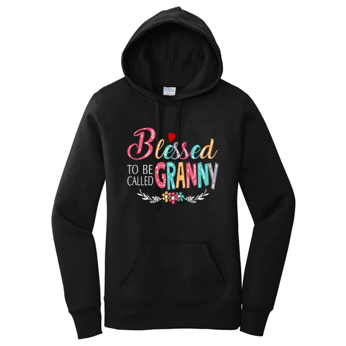 Blessed To Be Called Granny Colorful Art Women's Pullover Hoodie