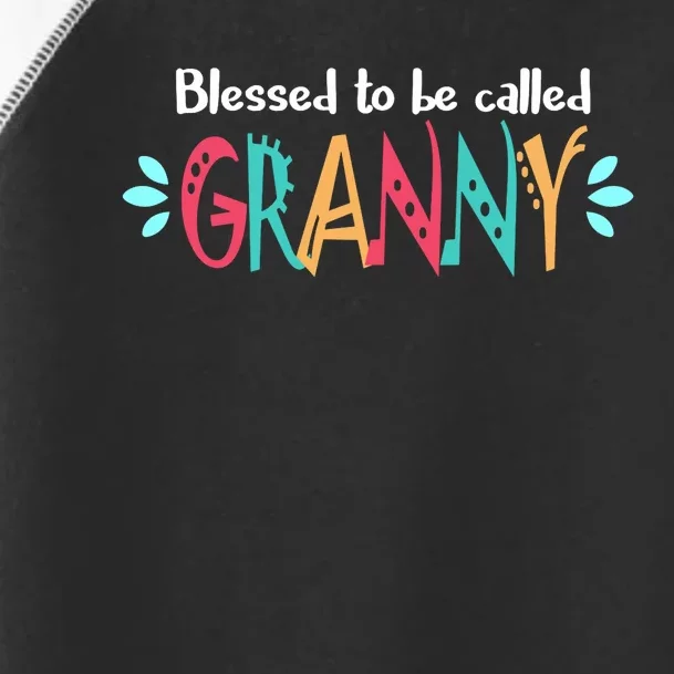 Blessed To Be Called Granny Toddler Fine Jersey T-Shirt