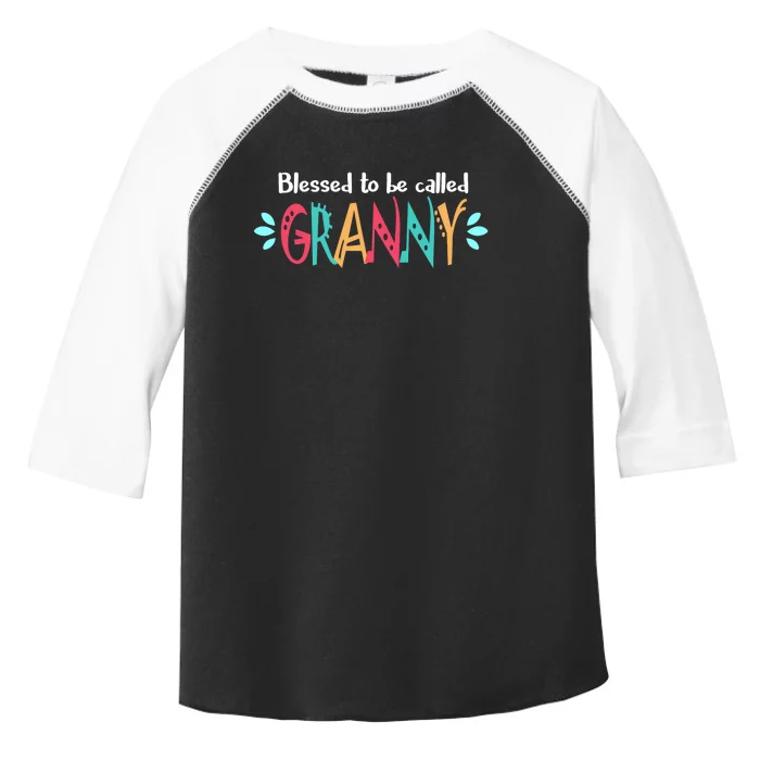 Blessed To Be Called Granny Toddler Fine Jersey T-Shirt