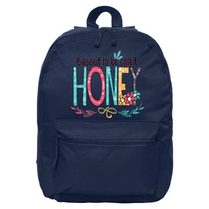 Blessed To Be Called Honey Colorful Grandma 16 in Basic Backpack