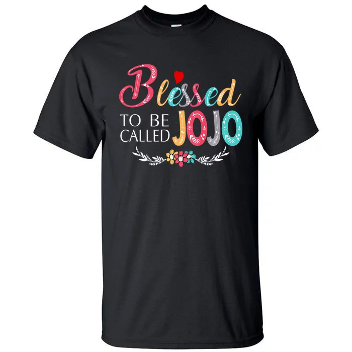 Blessed To Be Called Jojo Colorful Art Tall T-Shirt