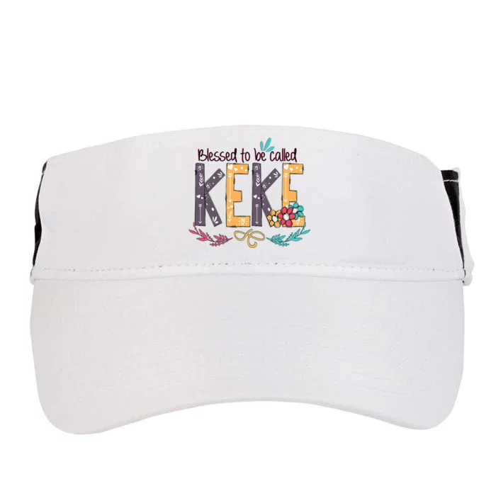 Blessed To Be Called Keke Colorful Grandma Adult Drive Performance Visor