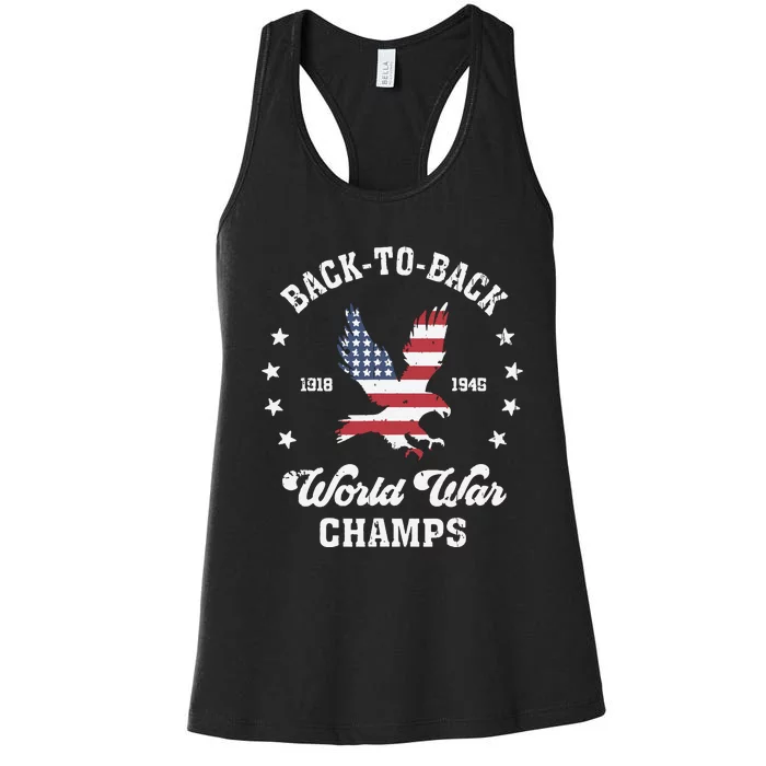 Back To Back World War Women's Racerback Tank