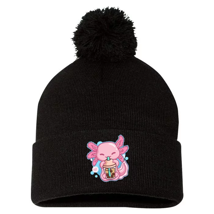 Boba Tea Bubble Tea Milk Tea Anime Axolotl Lover Gift Pom Pom 12in Knit Beanie