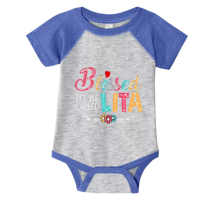 Blessed To Be Called Lita Colorful Art Infant Baby Jersey Bodysuit