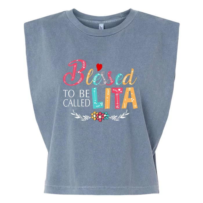 Blessed To Be Called Lita Colorful Art Garment-Dyed Women's Muscle Tee